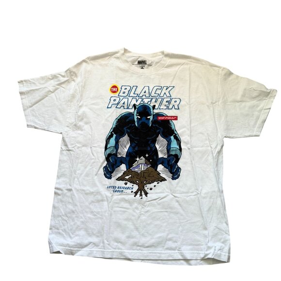 Lrg Other - Marvel LRG the Black Panther Comics Graphic-Print T-Shirt Men's Size 2XL White